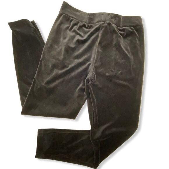 LRL Lauren Ralph Lauren Black/Gold Velour Tracksuit - Picture 12 of 14